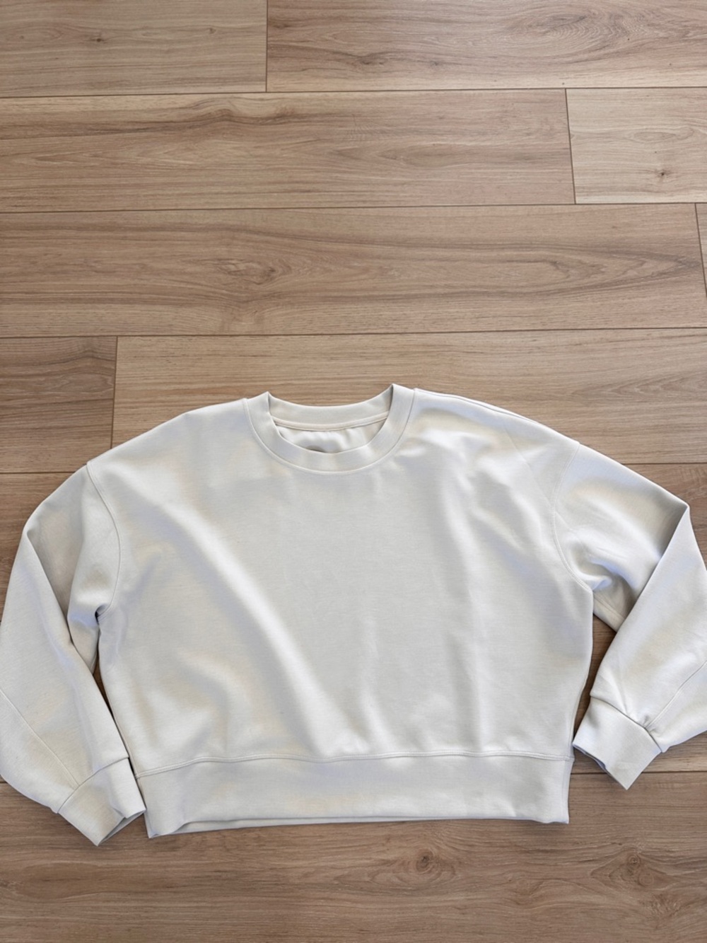 Lululemon Classic White Crewneck Sweatshirt
